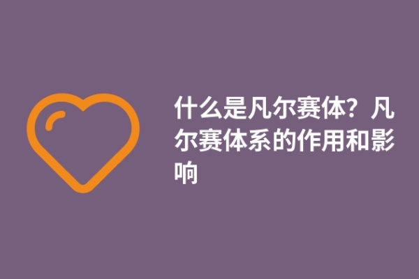 什么是凡尔赛体？凡尔赛体系的作用和影响