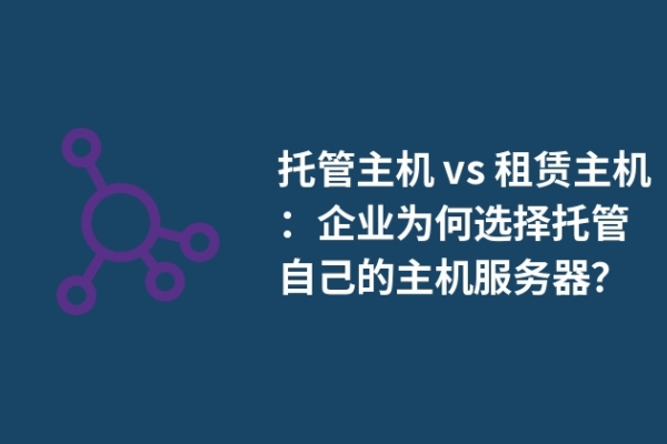 托管主机 vs 租赁主机：企业为何选择托管自己的主机服务器？