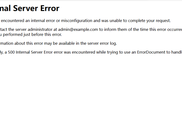 安装失败，提示Internal Server Error的解决办法