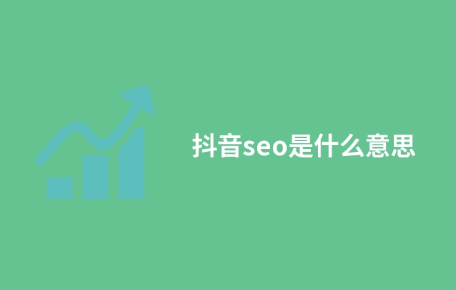 抖音seo是什么意思