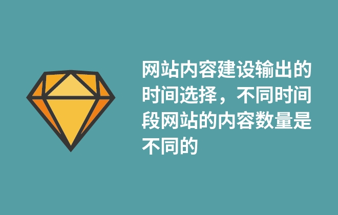 网站内容建设输出的时间选择，不同时间段网站的内容数量是不同的